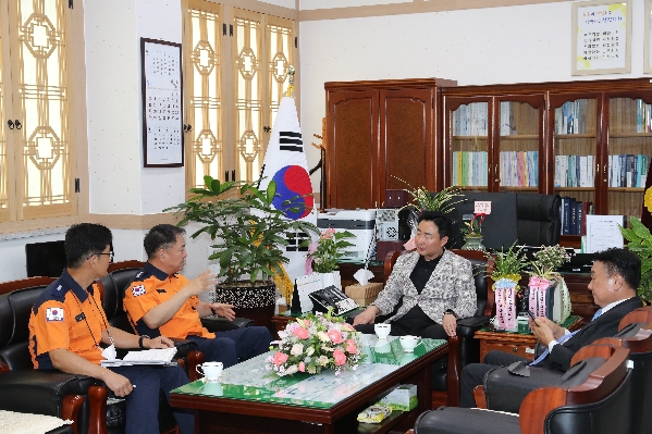 신임 울산 남부소방서장 내방_1