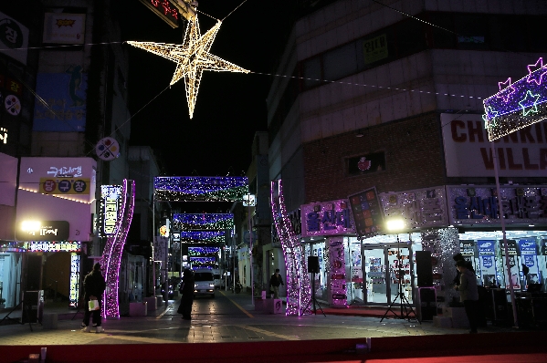 바보사거리 디자인거리 야간경관조명 점등식_1