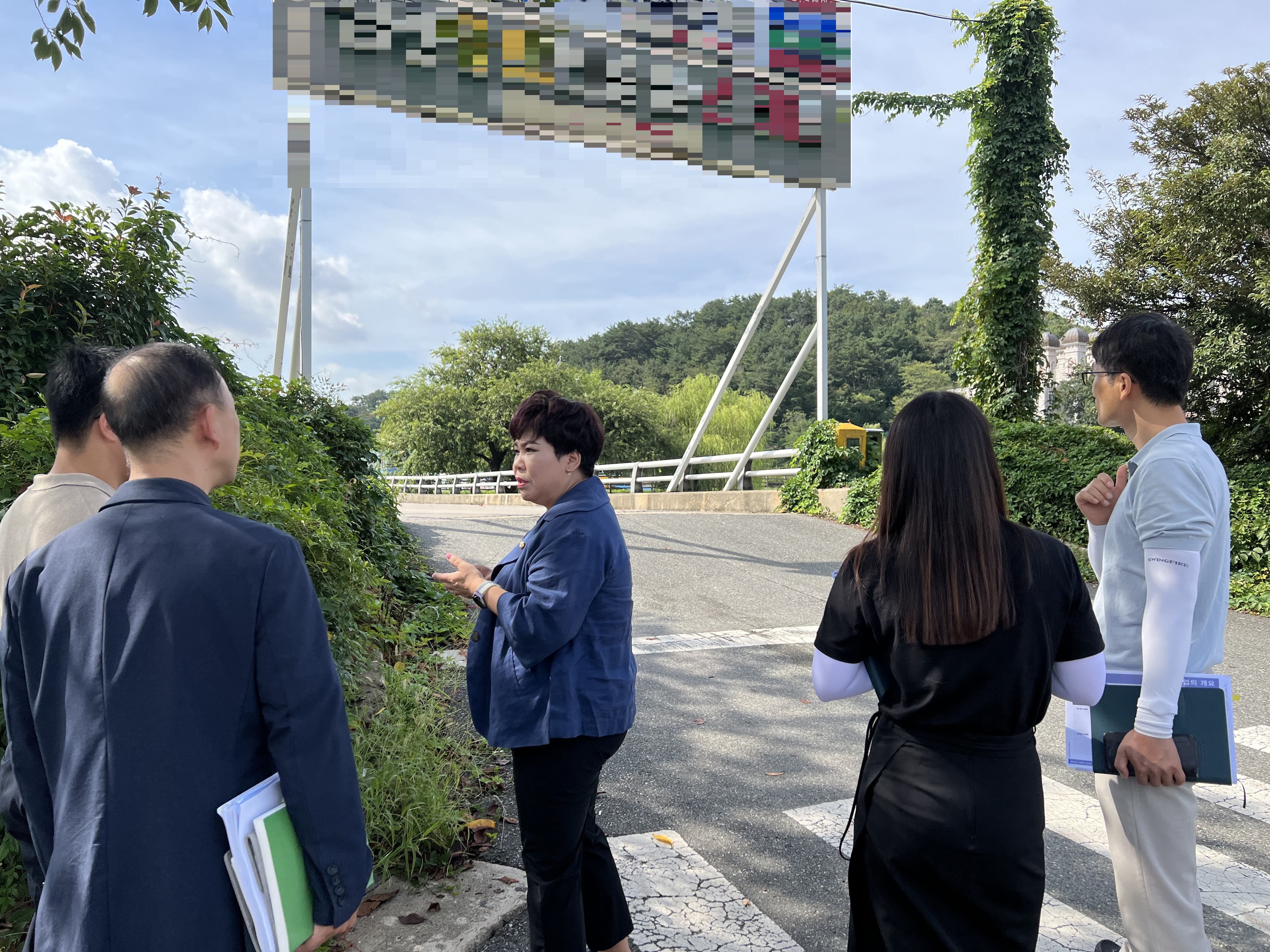 남구의회 박인서 부의장, 불법 옥외광고물 민원 현장 점검
