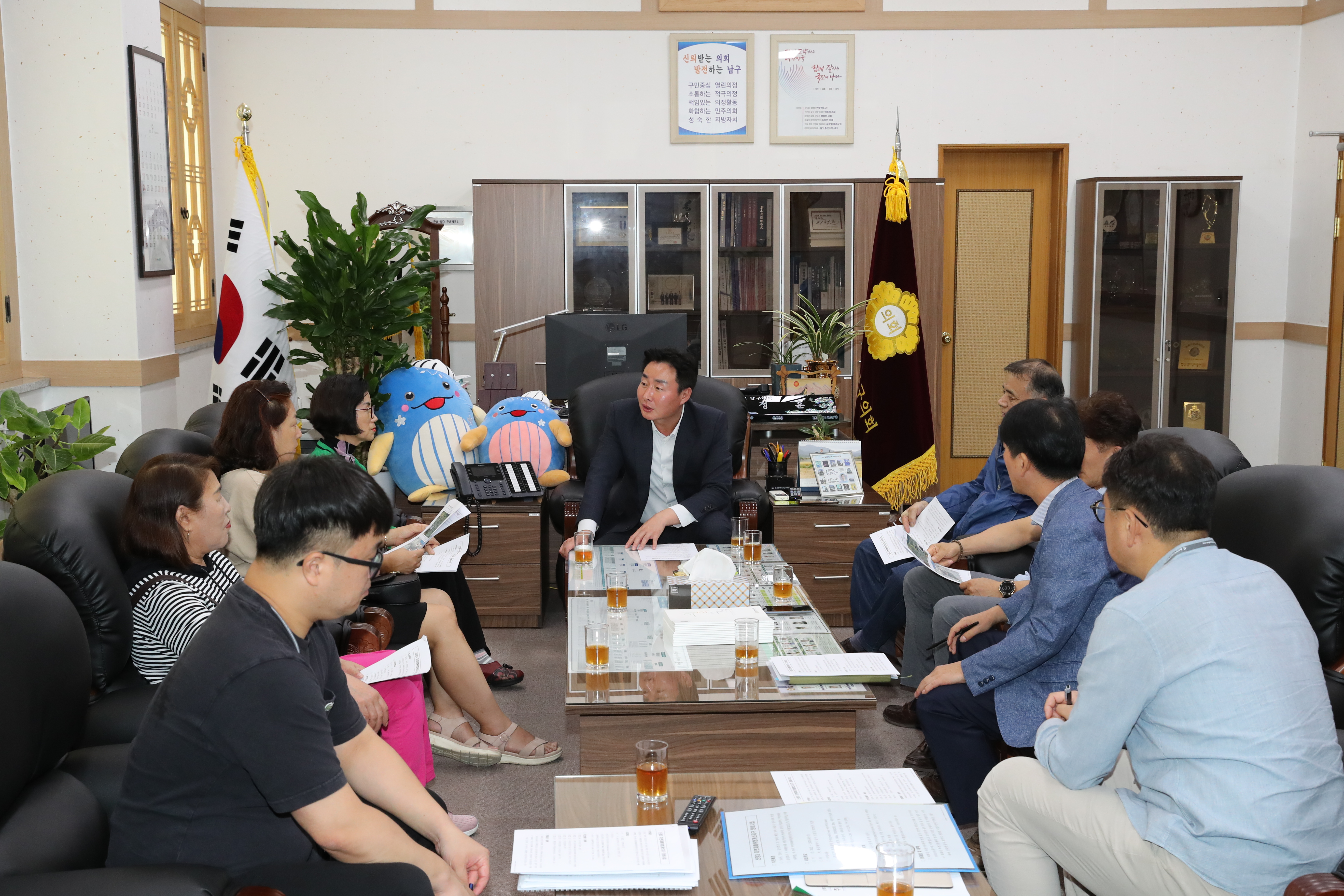 남구의회 이정훈 의장, 신정3동 상습침수구역 주민 간담회