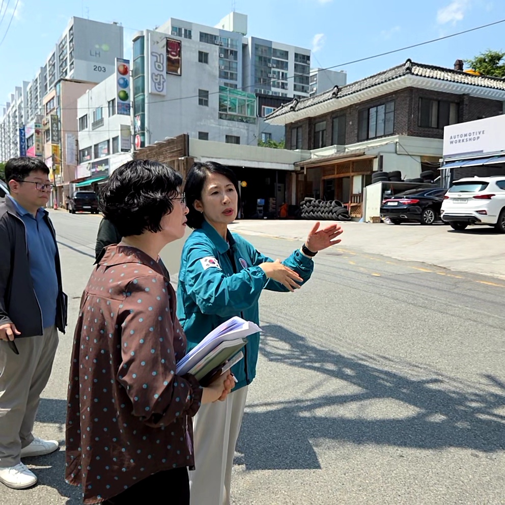 이소영 남구의회 복지건설위원장, 삼호초 어린이보호구역 현장점검