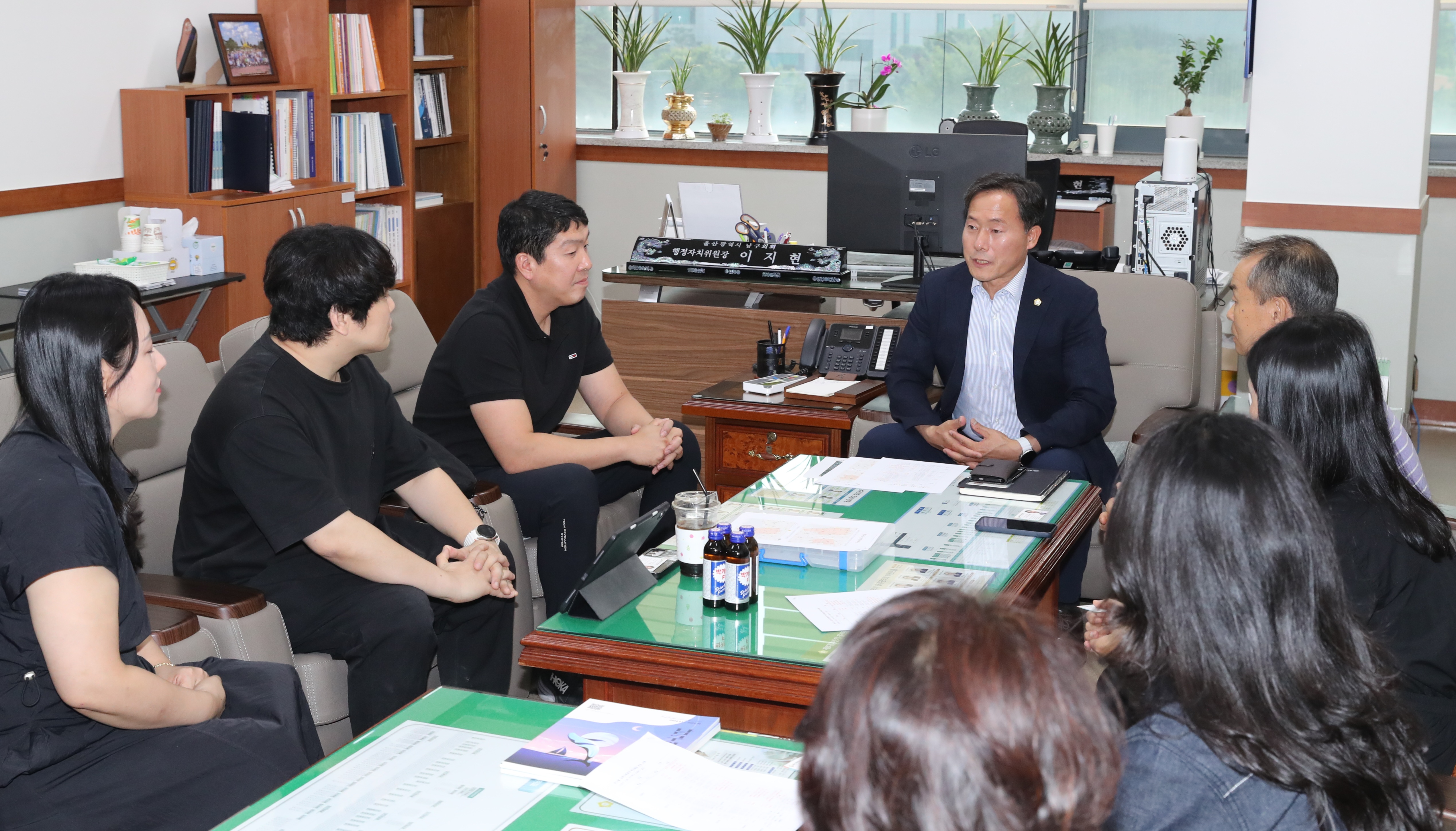 이지현 남구의원, 대공원한신더휴 통학로 안전 민원 청취