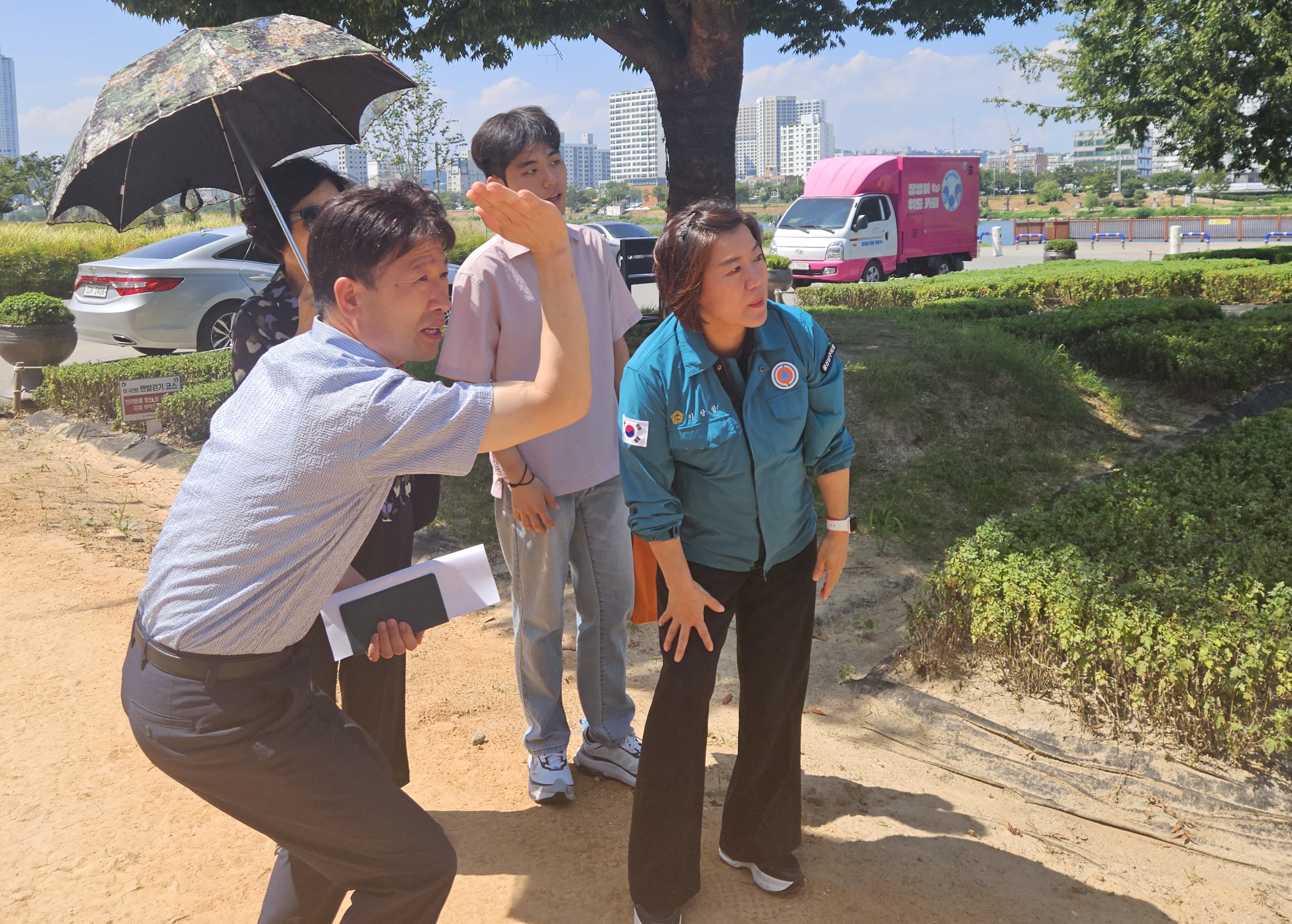 이양임 남구 부의장, 태화강·여천천 산책로 민원현장 점검
