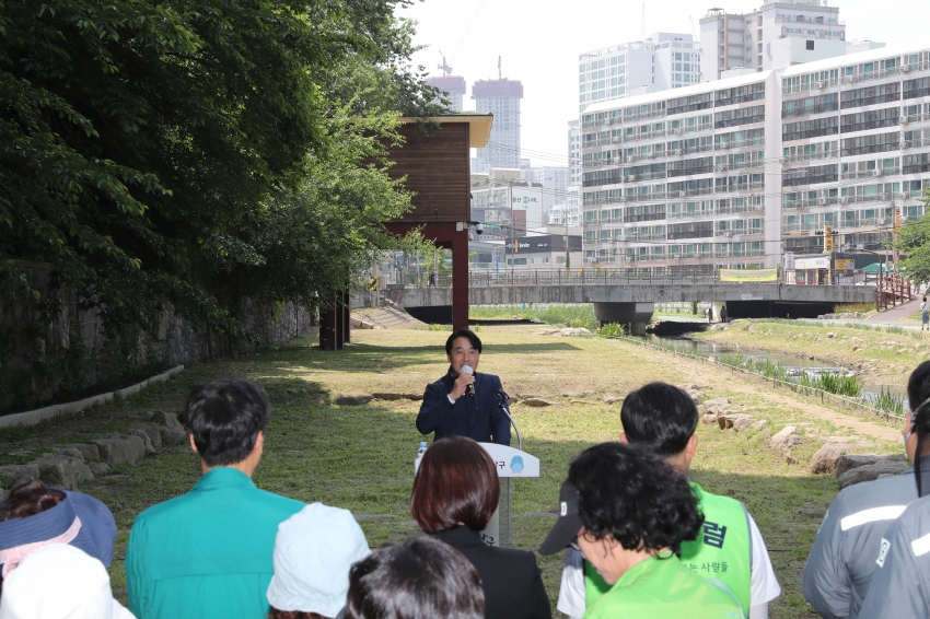 여천천 마을축제 대비 1사1하천 살리기 도시환경정비_1