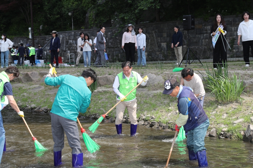 여천천 마을축제 대비 1사1하천 살리기 도시환경정비_4