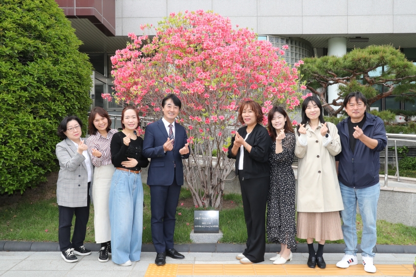 남구청 개청 40주년 식수 개화 기념촬영_2